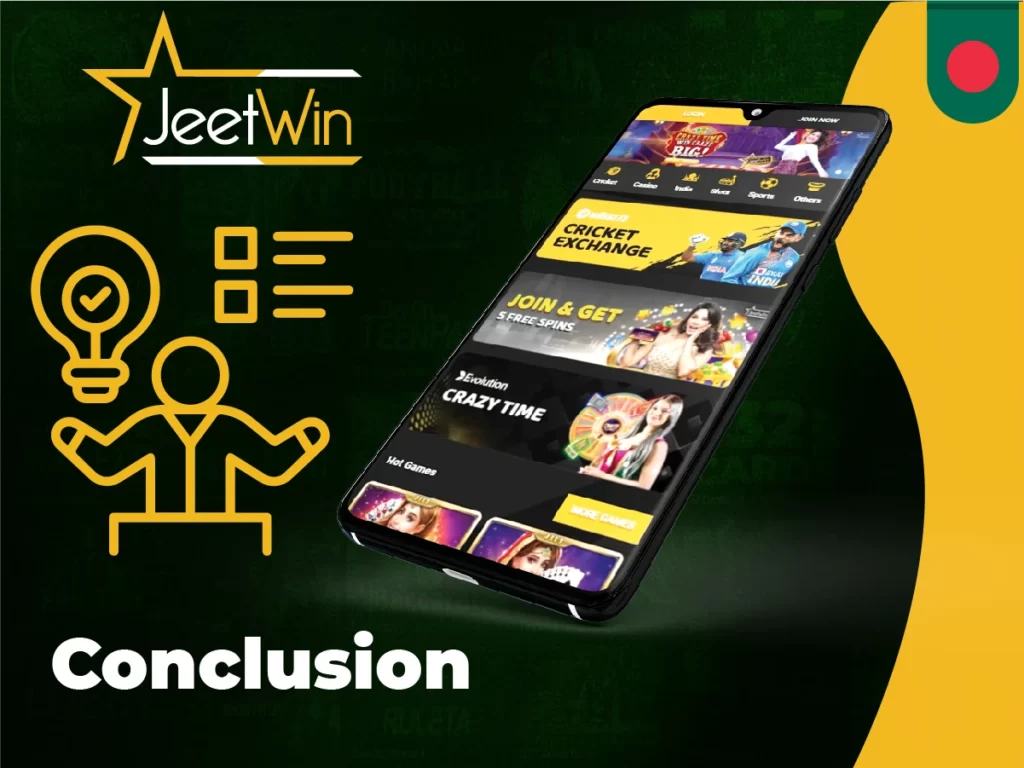 Conclusion of the official review for Jeetwin app for Android and iOS mobile devices