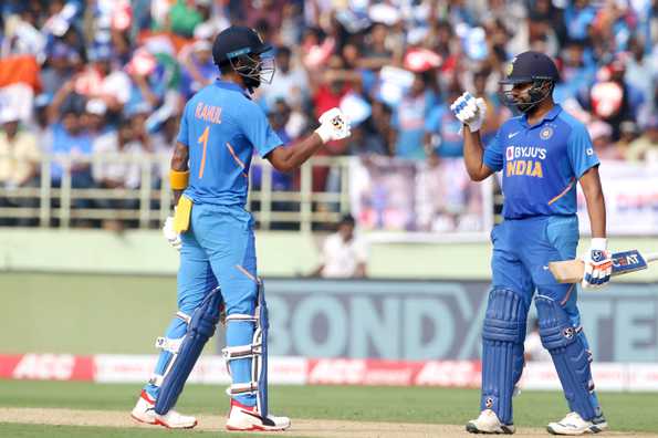 Rohit and Rahul put on 227 for the first wicket.