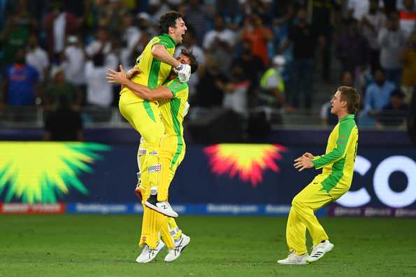 Mitchell Marsh produced the defining innings in the chase as Australia cantered to the win.