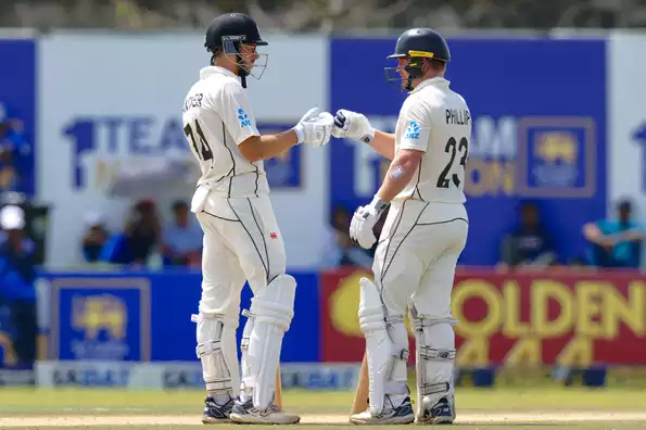 Mitchell Santner and Glenn Phillips led NZ's fight on the fourth morning in Galle Mitchell Santner and Glenn Phillips led NZ's fight on the fourth morning in Galle