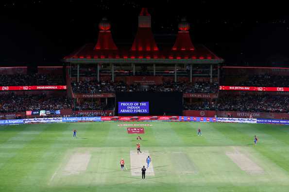 The game was called off after 10.1 overs.