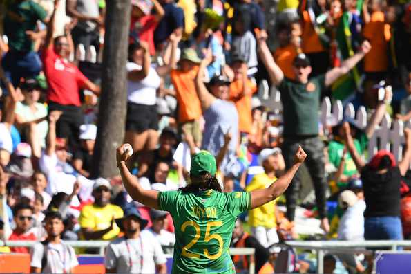 File Photo: Chloe Tryon took a hat-trick in SA's win.