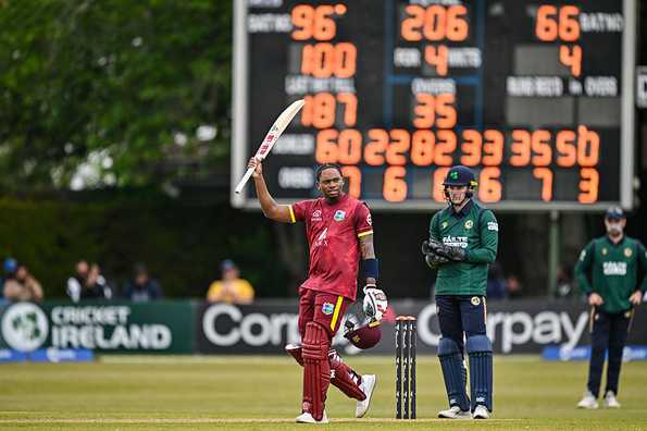Keacy Carty scored a 109-ball 102 in the 2nd ODI