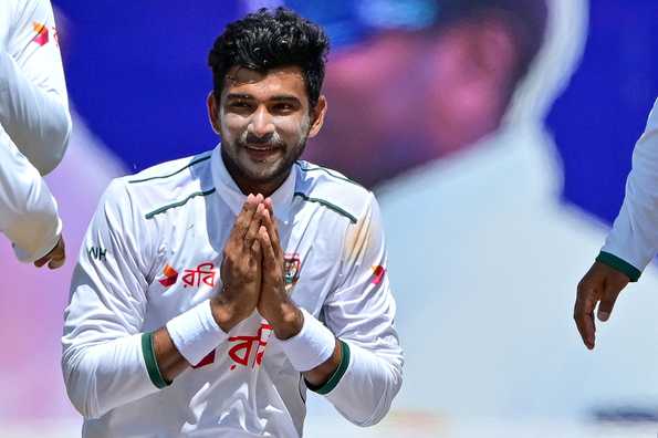 Nayeem Hasan bagged a five-wicket haul to ensure Sri Lanka did not go past Bangladesh's total