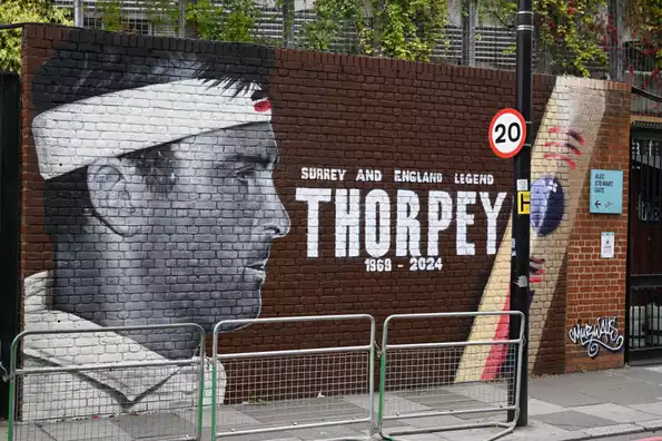 "A Day for Thorpey will be held at the Kia Oval Cricket Ground, London, in support of mental health charity Mind, on what would have been Graham's 56th birthday", Surrey said