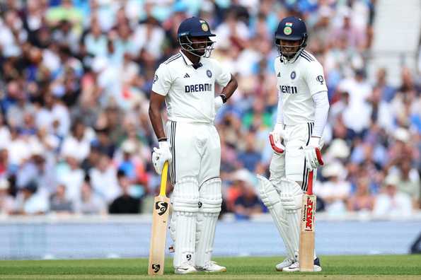 Sudharsan and Gill led a steady rebuild after early strikes from Atkinson and Woakes