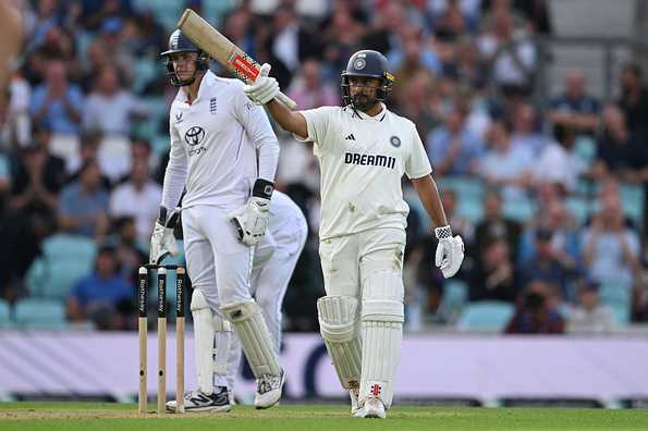 A fighting half-century from Karun Nair stabilised India after quick wickets