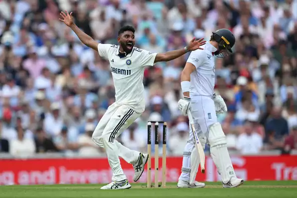 Siraj took three wickets in an extended spell.