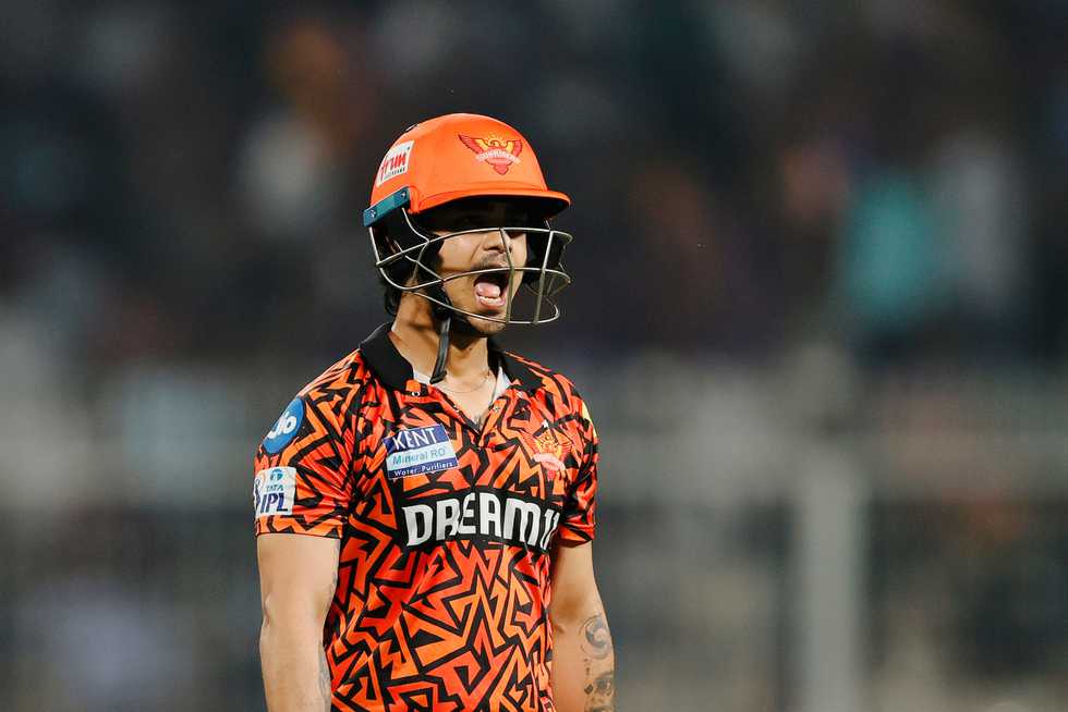 Ishan Kishan perished to a superb diving catch at cover by Ajinkya Rahane.