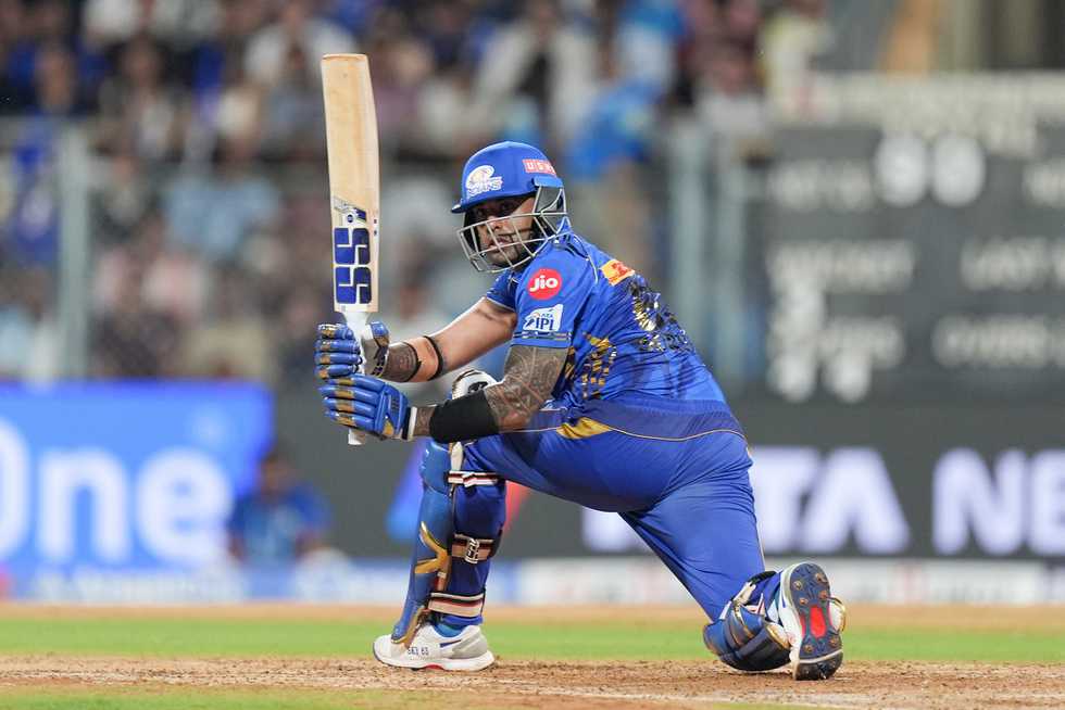 Suryakumar Yadav has scored 149 runs in sweep shots alone in IPL 2025.