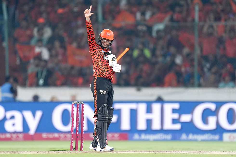 Abhishek trained the spotlight on him while turning out for SRH